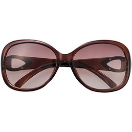 Meigan 7865-02 Women's Sunglasses, UV Protection, Fashionable, Plastic, Deca Frame, Brown Half