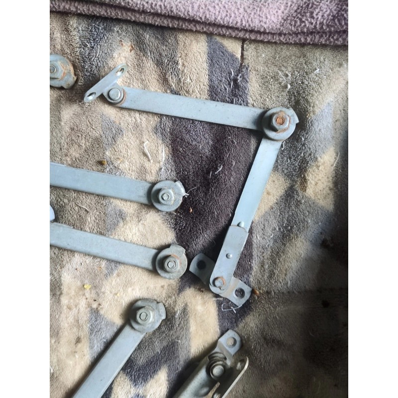 2x Vintage Universal Lid/Door Hinge Support Bracket Many Uses Project