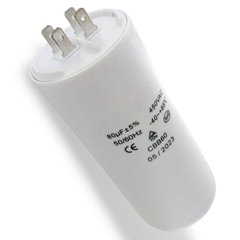 DEKAROX Universal Capacitor 80µF 450V Diameter 55 x 120 mm