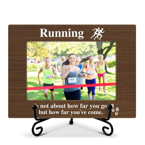 ltazhyi Running Picture Frame, Sport Picture Frame, Wooden Photo Frame