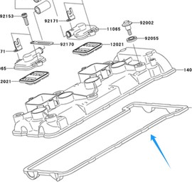 Motorcycle Gasket,Head Cover for ZX-6RR 2003-2006 ZX636 03-06 Replace OEM:11061-0156