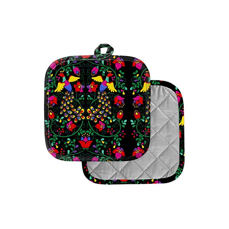 [Pack of 2] Pot Holders for Kitchen, Washable Heat Resistant