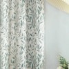 VOGOL Window Treatment Curtains, Country Rustic Style Leaves Pattern Printed