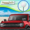 HappyBalls Plain White Car Antenna Topper Auto Accessory - Fits