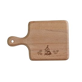TOUGEI Rattan Cutting Board, Round S, Wood, Natural Wood, Moomin Series Cutting Board