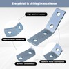 CNQLIS 1-5/8" Strut Channel Angle Bracket Strut Fitting with 4