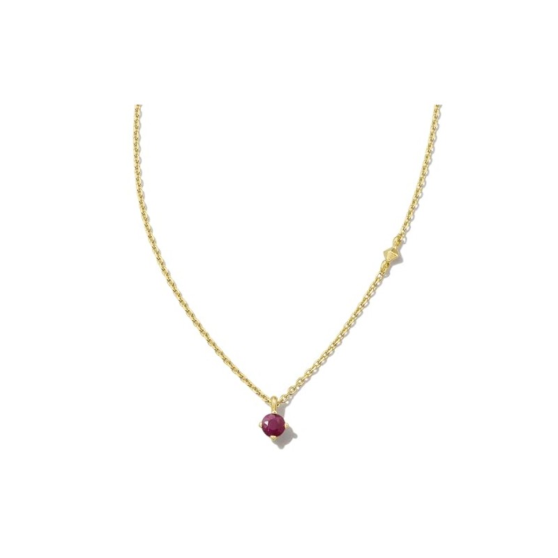 Kendra Scott Maisie 18K Gold Vermeil Pendant Necklace, Ruby