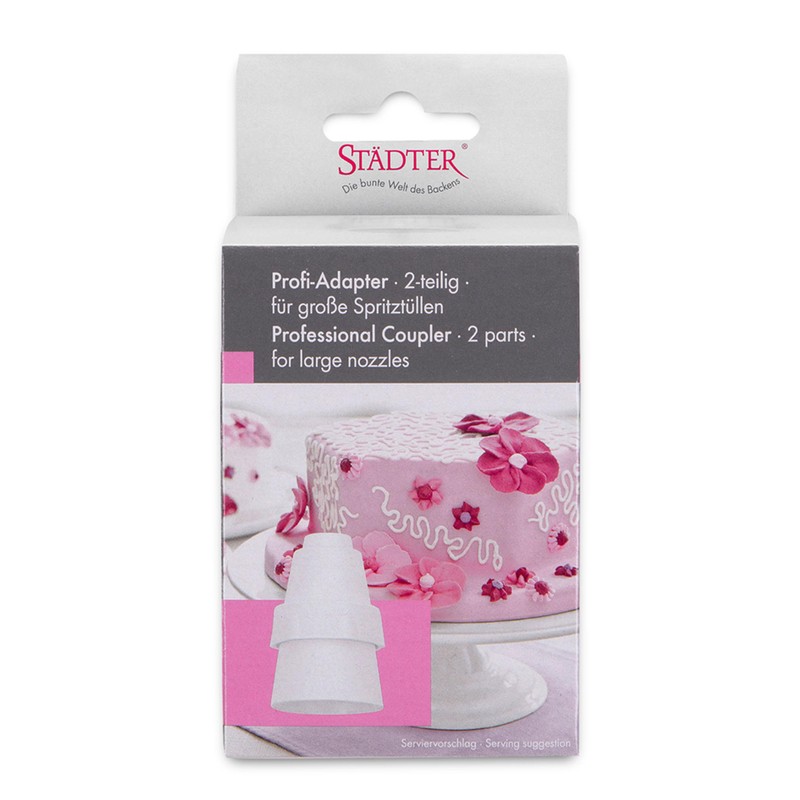 Staedter Professional Adapter, White, Large, 2-Piece