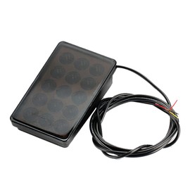 RUANI Brake Light for Car 15 LED F1 Style Universal Shell Pilot Light Rear Spoiler for Car Rear One LED Rear Shell Black 500364538A2