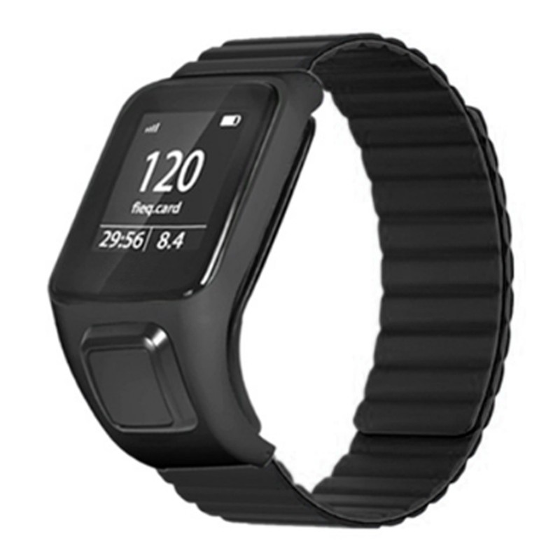 Silicone Magnetic Watch Band Watch Replacement Strap Adjustable Watch Wristband