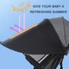 FUIPVGI Awning Pram UV Protection Sun Protection Pram Pushchair Sun