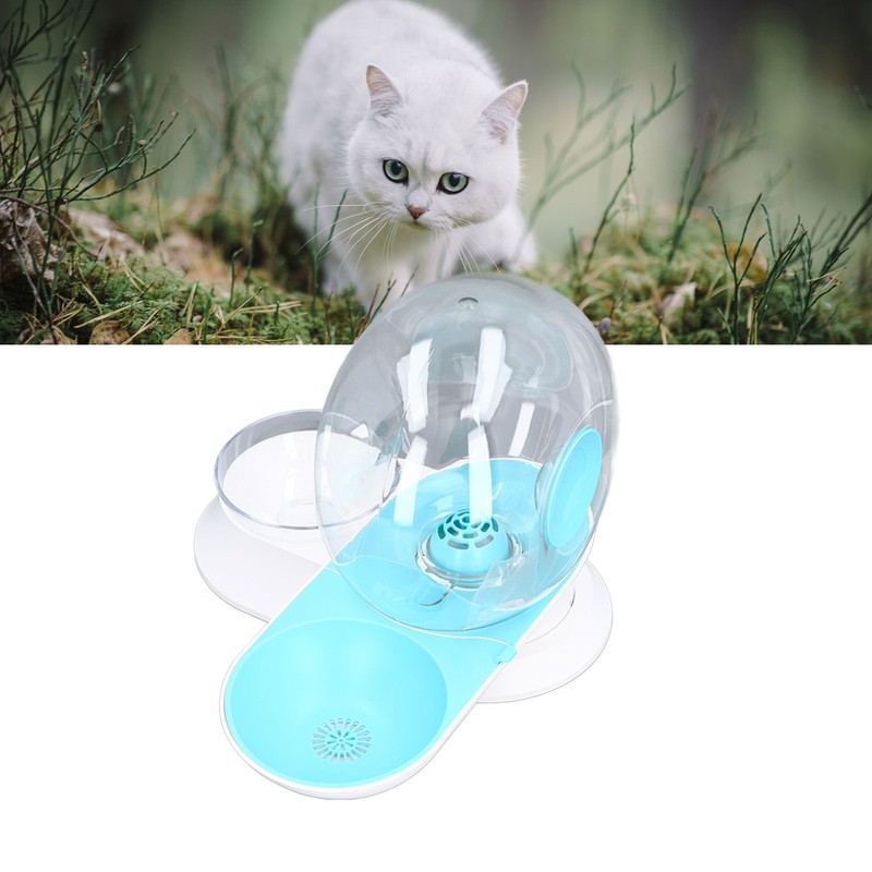 Pet Water Dispenser Food Feeder Cat Automatic Drinking Snail Shape