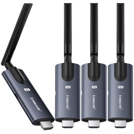 Wireless HDMI Transmitter and Receiver Set, Wireless, 1 x Transmitter + 3 x Receiver, Small, 4 Receivers Extendable, Supports Extended Mode, HDMI Wireless, 1080P / 5 Ghz / 200 m Stable Transmission