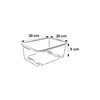 keeeper Wännchen 30x20 cm, Polypropylen, 4,5 l, Wilma, Natur/Transparent