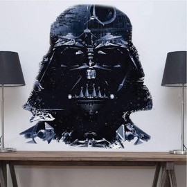 Vader Wall Decal - Darth Vader Wall Decal Dorm Room Bedroom Wallpaper Sticker Interior Murals Vinyl Mural Removable Decor for Apartment, a88