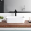 Bathroom Vessel Sink Rectangle-KARAMAG 19x15 Inch Bathroom Sink Countertop Rectangular