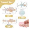 Hobbspring 4 Sets Mermaid Hair Accessories Shell Pearl Starfish Hair