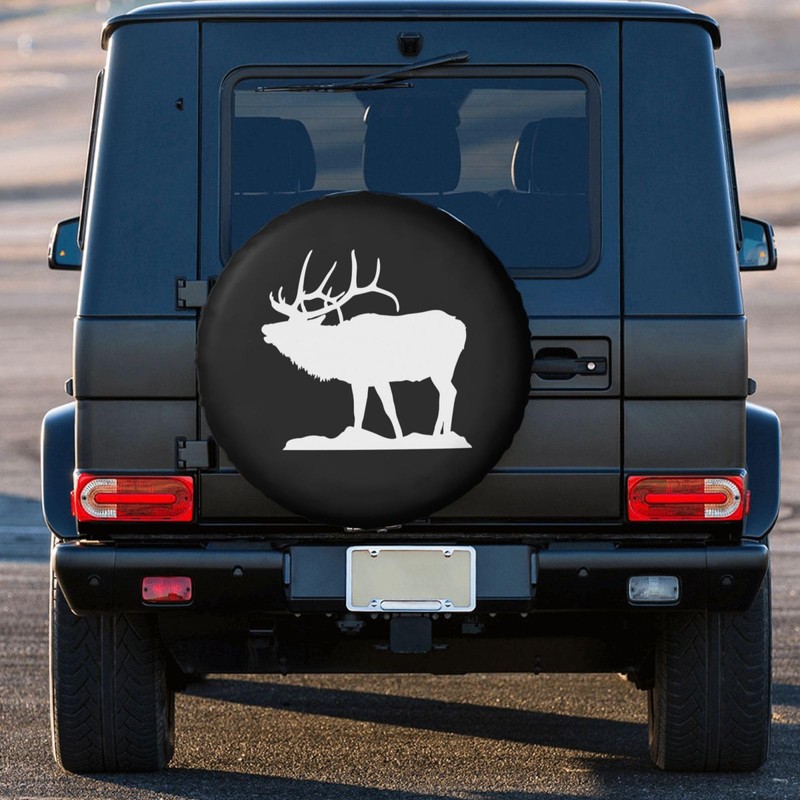 Elk Tire Covers Spare Tire Cover for Truck Jeep Rv