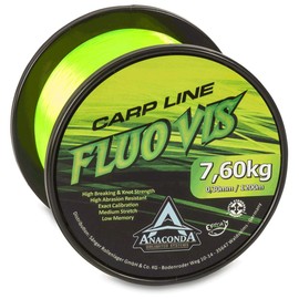 Anaconda Unisex - Adult Fluovis Green Carp Line 1,200m/0.28mm