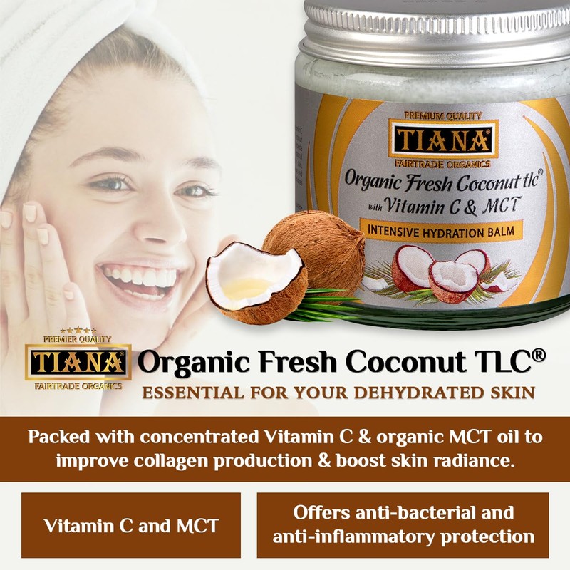 TIANA Fairtrade Organic Intensive Hydration Balm 100ml (Pack of 1)