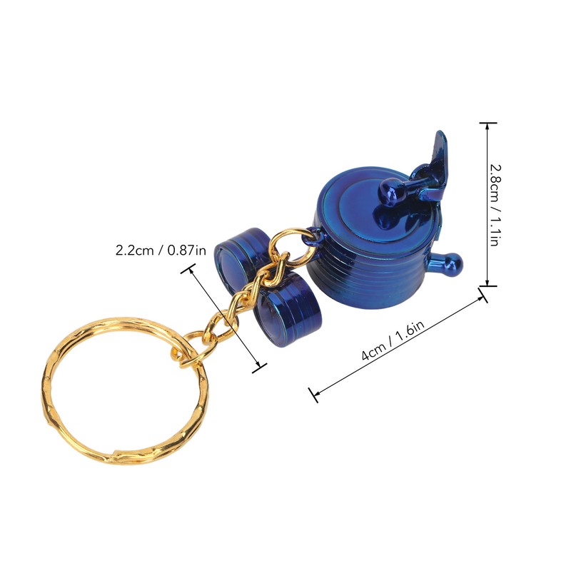 Mini Drums Keychain Attractive High Strength Metal Portable Mini Instrument