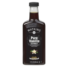 Watkins Pure Vanilla Extract, with Madagascar Vanilla Beans, Non-GMO, Kosher, 11 oz. Bottle, 1-Pack