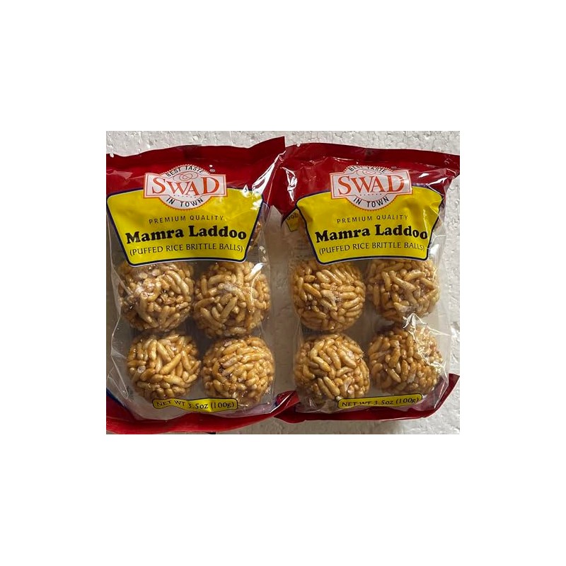 Swad Mamra Laddoo (Puffed Rice Brittle Balls - 100 Gram