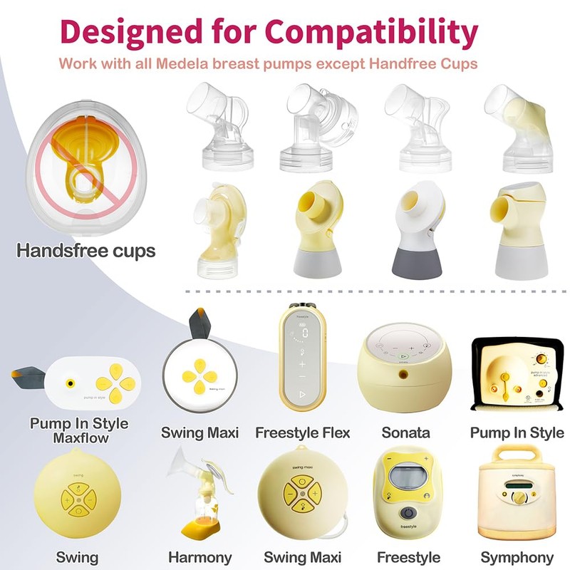 Nenesupply SoftFit 24mm Breastshields Compatible with Breastpump Not Original Pump