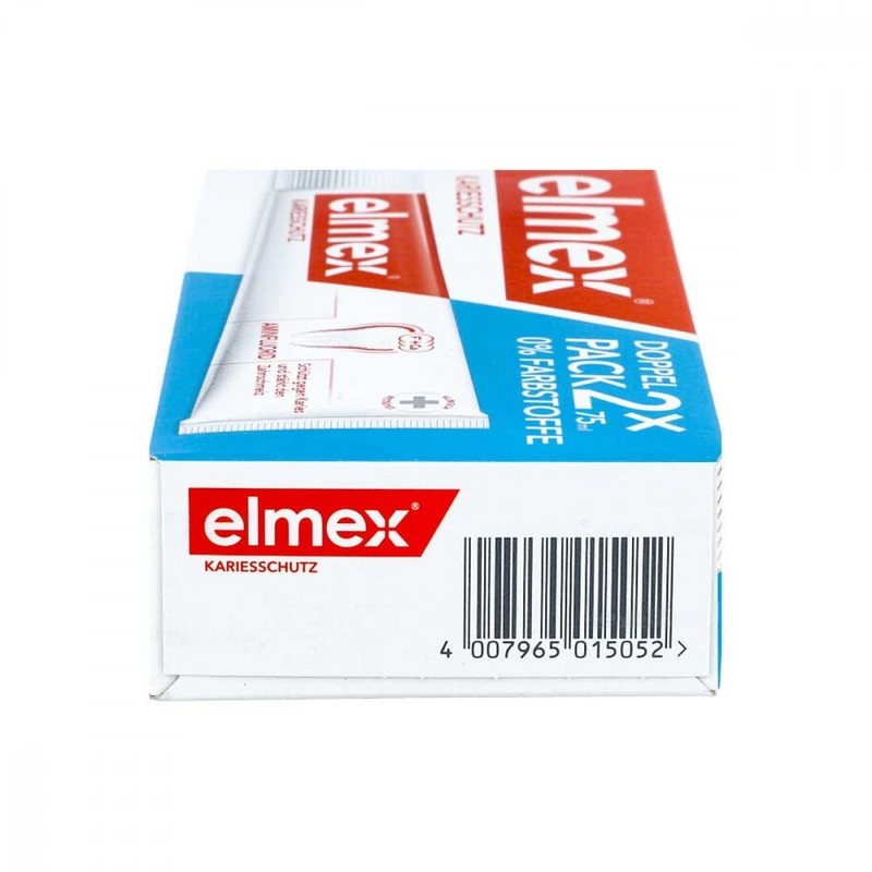 Elmex Caries Protection Toothpaste Double Pack, 2 x 75 ml,