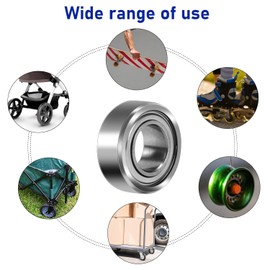 Mini Ball Bearings, Steel Bearings, 685ZZ Double Shielded Mini Bearings, Pack of 10, Miniature Deep Groove Ball Bearings, 5 x 11 x 5 mm