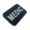 Medic First Aider Paramedic PVC Airsoft Paintball Patch (Black)