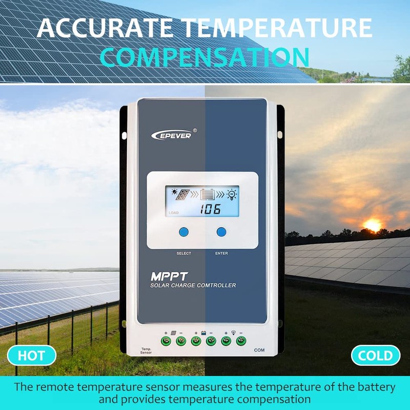 EPEVER 40A Solar Charge Controller MPPT Solar Panel Charge Controller