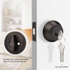 Probrico 4 Pack Oil Rubbed Bronze Single Cylinder Deadbolt Lock