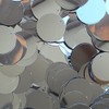 24mm (1") Flat Round SEQUIN PAILLETTES ~ Silver Metallic Premium