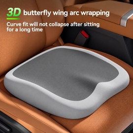 Memory Foam Seat Cushion for Car & Office – Ergonomic Comfort Support for Driving, Work Chairs & Daily Sitting