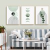 Martin Kench 3-Piece Bohemian Poster Set, Aesthetic Green Plant Pictures,