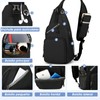 RAINSMORE Mochila Cruzada para Hombre Bolsas al Hombro Impermeable Bolso