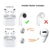 OSALOLO Almohadillas de Repuesto para AirPods Pro, 10 Pares, Silicona,