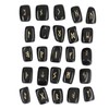 Rune Stones Ancient Rune Fine Workmanship Stylish Appearance Obsidian Material