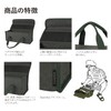 asobito ab-010OD Tool Box, Small, Olive, Approx. 11.8 inches (30