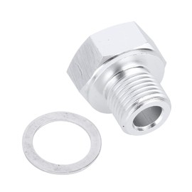 Aramox Aluminium Alloy Adapter, 1/8 NPT Female to M12x1.5 Male, Metric Pipe Fitting Adapter