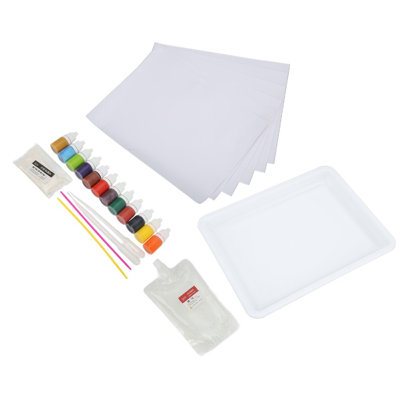 Marble Painting Kit Zero Based Painting DIY Handcraft Safe Harmless