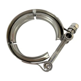 Elifecenter Stainless Steel 2.5" 2-1/2 Inch Exhaust V band Clamp (No Flange)