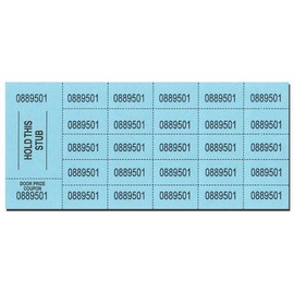 Auction Tickets - 500 Sheets - Blue