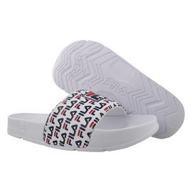 Fila Drifter Mood 2 Slide Womens Shoes Size 7, Color: White/Navy/Red