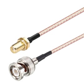 Oiyagai 2pcs SMA Female to BNC Male RF Coaxial Cable RG316 Coax Cable (30cm/11.8")