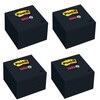 Super Sticky Notes, 2X Sticking Power, 3 x 3-Inches, Black,