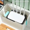 Naroote WiFi Box, Router Storage Box, Bamboo Plastic WiFi Router