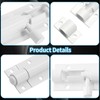 Biaungdo 4 Inch Slide Bolt Latch Lock, 2 Pack White