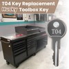 Replacement Keys for Husky Tool Box, T04 Key Replacement Husky